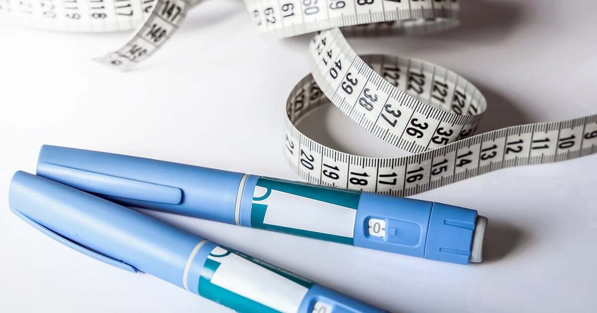 GLP1 Pen and tape measure